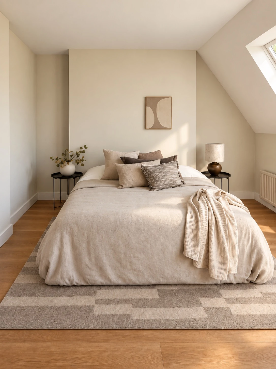Slaapkamer met rustige afbouw